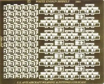 White Ensign Models 3555 1/350 WWII USN Light Anti-Aircraft Weapons & Fittings (D)