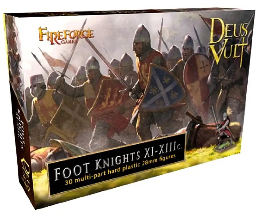 Deus Vult Foot Knights XI-XIIIc (40) 28mm Fireforge Games