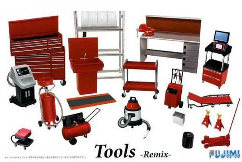 Garage Tools Set Remix 1/24 Fujimi