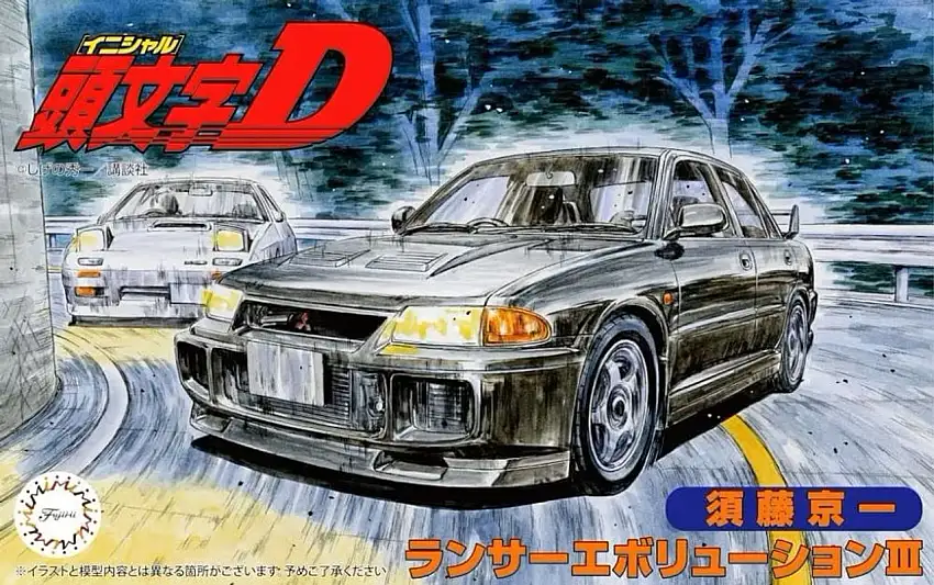 Mitsubishi Lancer Evolution III Car Initial D Series 1/24 Fujimi