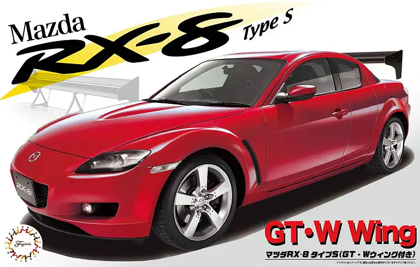 Mazda RX-8 Type S Sports Car w/GT-W Wing 1/24 Fujimi