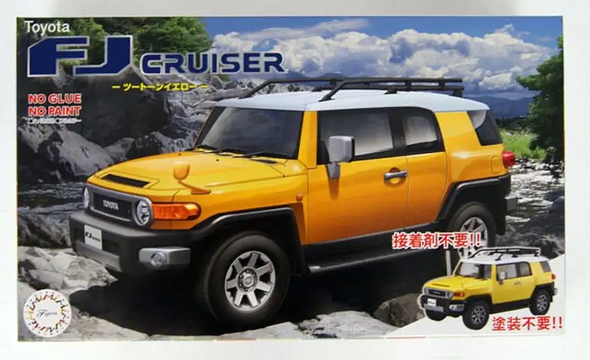 Toyota FJ Cruiser 2-Door SUV (Molded Yellow) (Snap) 1/24 Fujimi