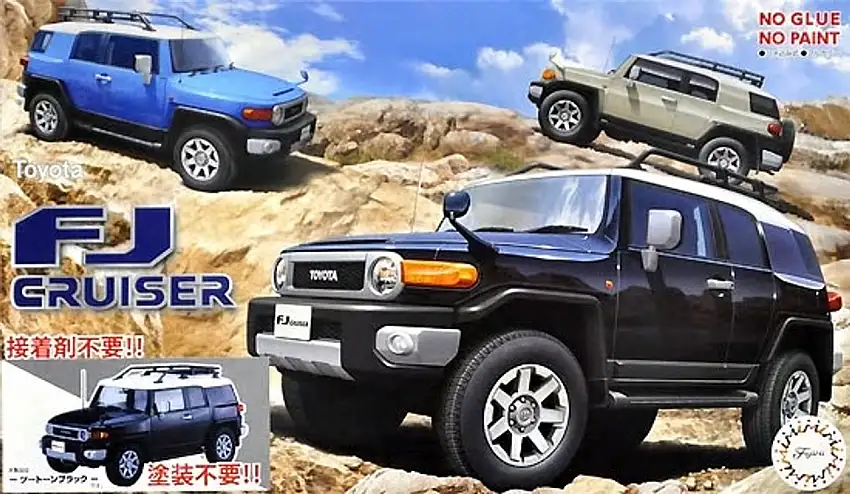 Toyota FJ Cruiser 2-Door SUV (Molded Black) (Snap) 1/24 Fujimi
