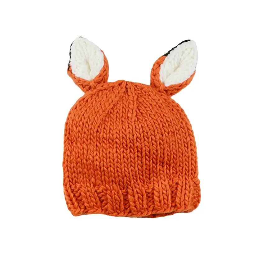 Rusty Fox Knit Hat, Orange
