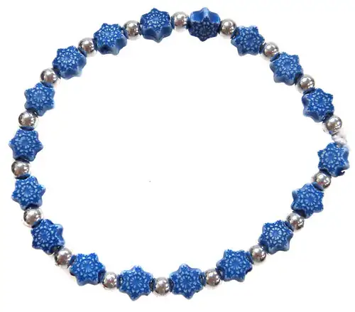 Frozen Snowflakes Bracelet [Dark Blue]