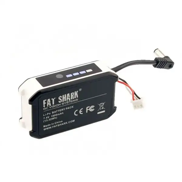 Fatshark - 1800mAh 7.4v Battery Pack with LED Indicator FSV1803