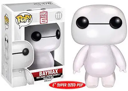 Funko Big Hero 6 POP! Disney Pearlescent Baymax 6-Inch Vinyl Figure #111 [Super-Sized]