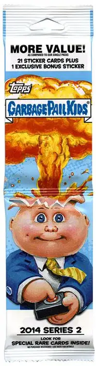 Garbage Pail Kids Topps 2014 Series 2 Exclusive Trading Card Sticker JUMBO Pack [22 Cards + 1 Exclusive Sticker!]