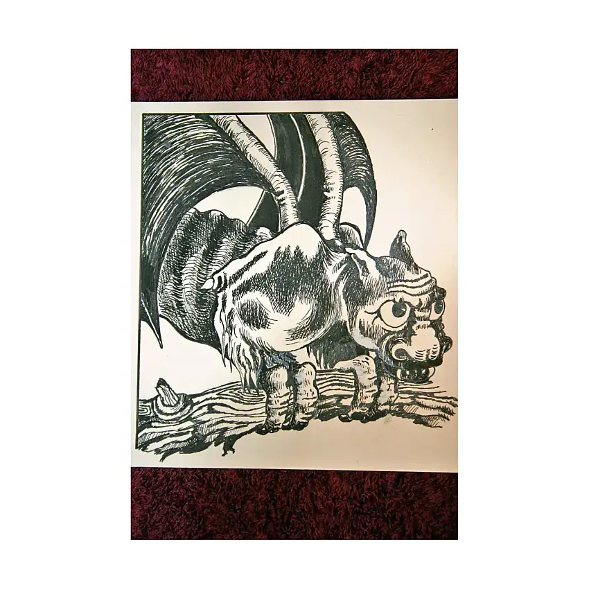 #20 - Garn - 4.5" x 5" Original Ink