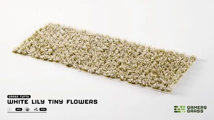 White Lily Tiny Flowers Tufts (370) Gamers Grass