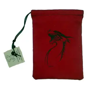 Dice Bag - Black Dragon Print