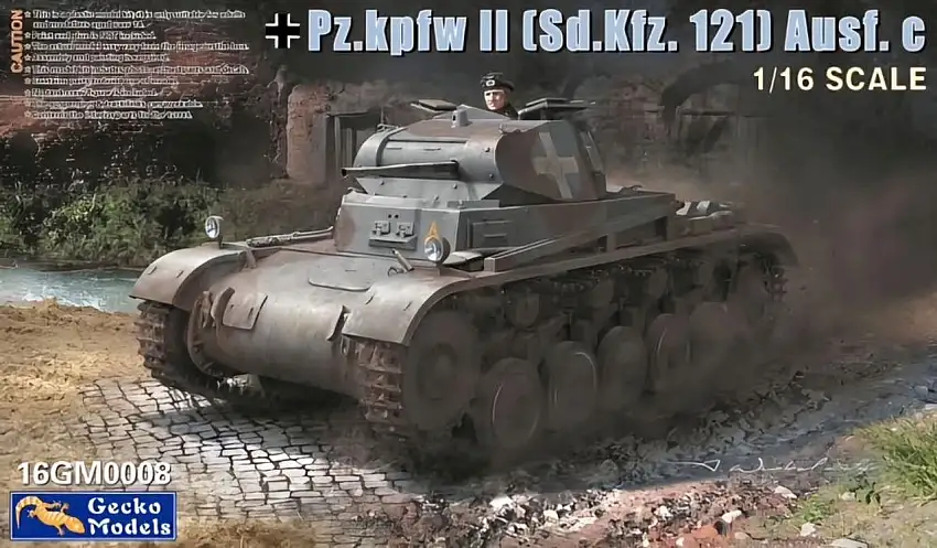 German PzKpfw II (SdKfz 121) Ausf A/B/C Tank 1/16 Gecko Models