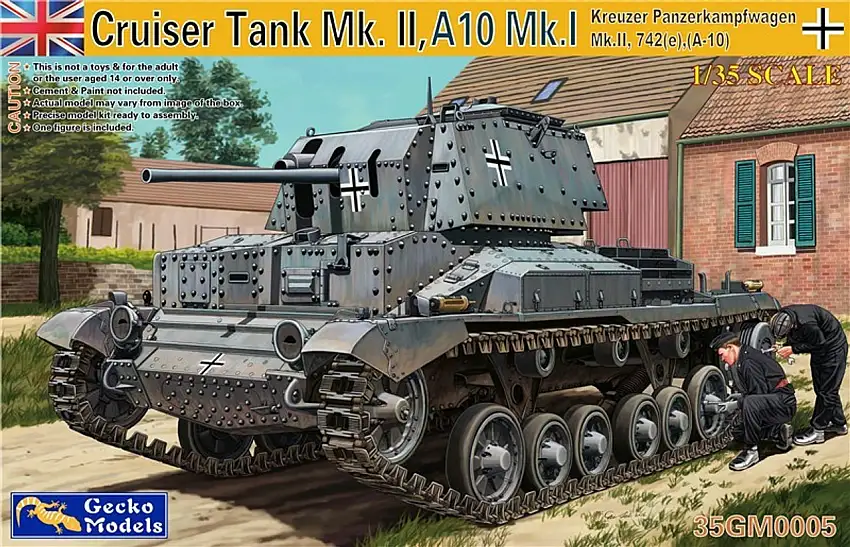 Cruiser Panzerkampfwagen A10 Mk I/II 742(e) Tank 1/35 Gecko Models