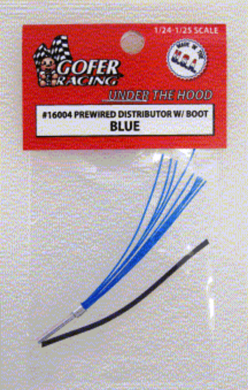 Blue Prewired Distributor w/Plug Boot Material 1/24-1/25 Gofer Racing Decals
