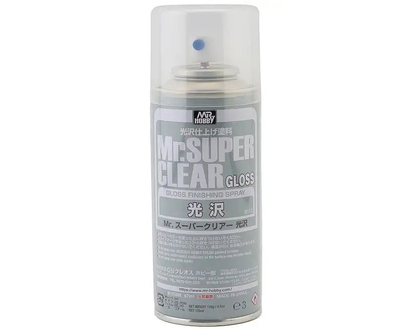 GSI Creos Mr. Hobby B513 Mr. Super Clear Gloss Spray (170ml)