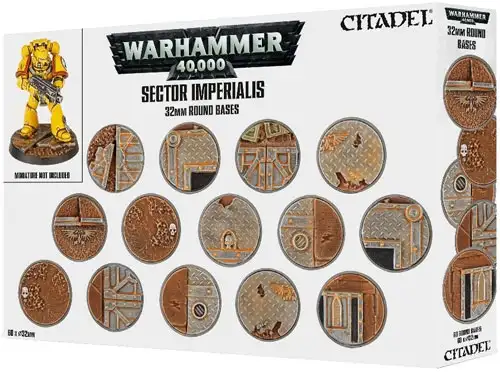 Warhammer 40K: Sector Imperialis 32mm Round Bases