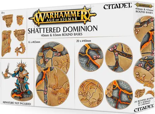 Warhammer Age of Sigmar: Shattered Dominion - 40 & 65mm Round Bases