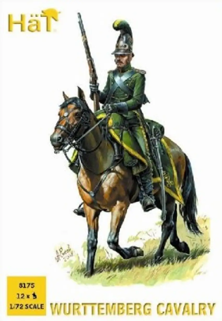Napoleonic Wurttemberg Cavalry (12 Mtd) 1/72 Hat