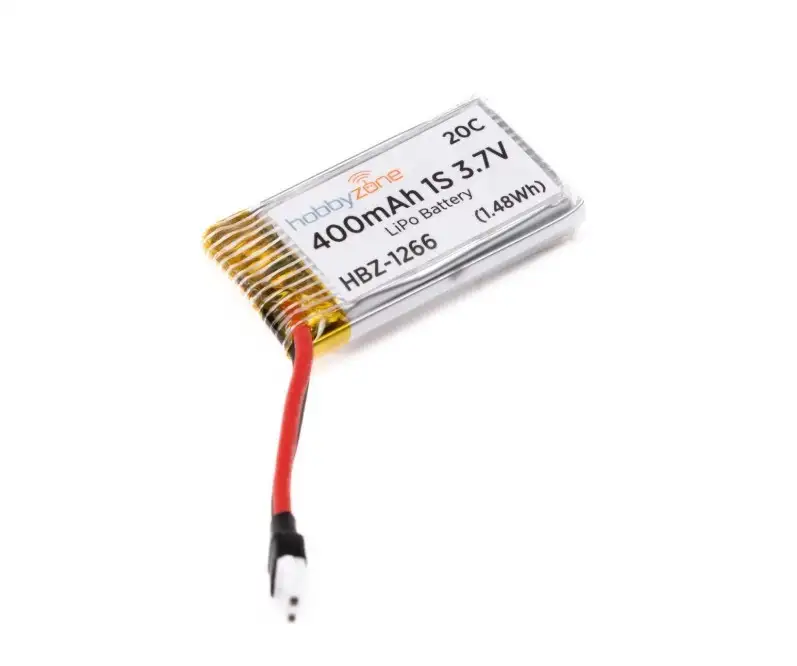 Hobbyzone 3.7V 1S 400mAh LiPo Battery: Molex 51005