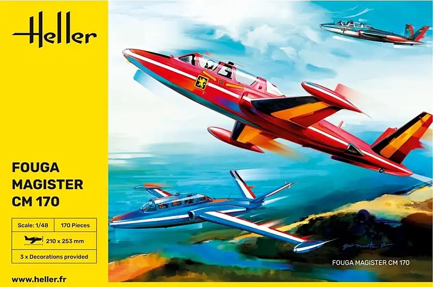 Fouga Magister CM170 Aircraft 1/48 Heller