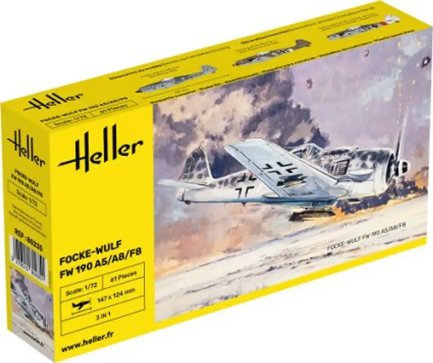 Focke Wulf Fw190A/F Aircraft 1/72 Heller