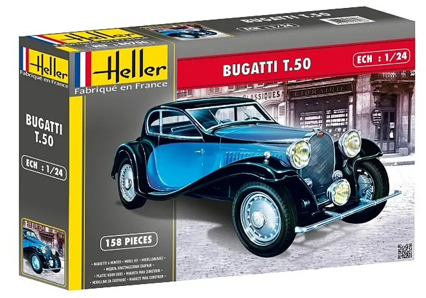 Bugatti T50 Car 1/24 Heller