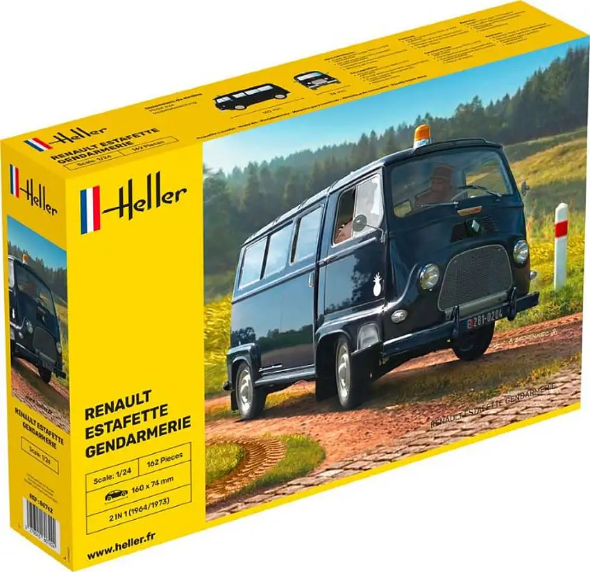 Renault Estafette Police Utility Van 1/24 Heller