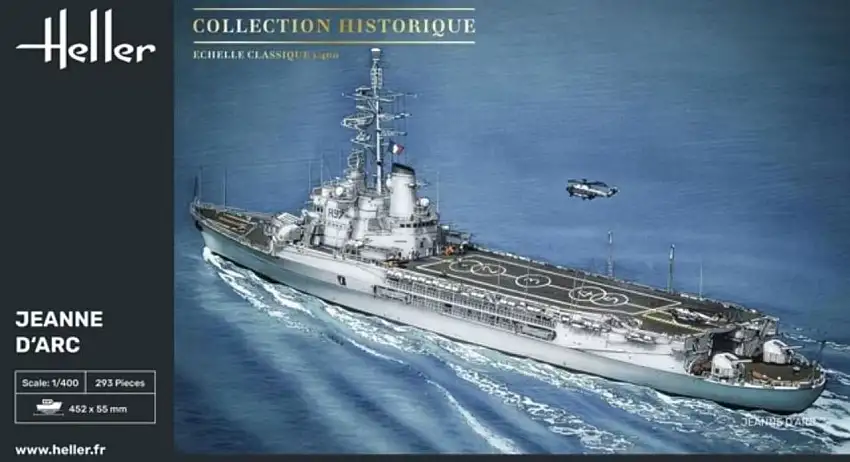 Jeanne D'Arc French Helicopter Carrier Ship 1/400 Heller