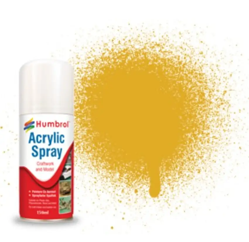 150ml Acrylic Metallic Gold Spray Humbrol