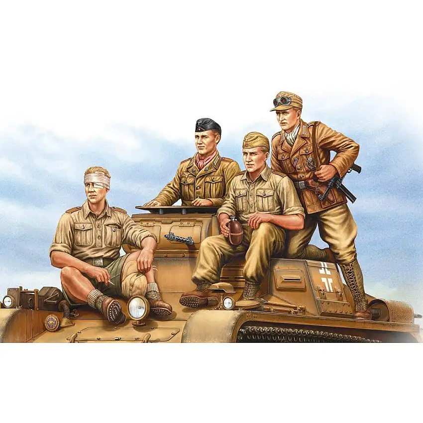 Hobby Boss 1/35 German Tropical Panzer Crew 84409