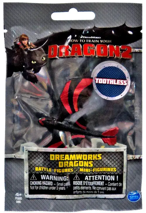 How to Train Your Dragon 2 Dreamworks Dragons Battle Figures Toothless Mini Figure