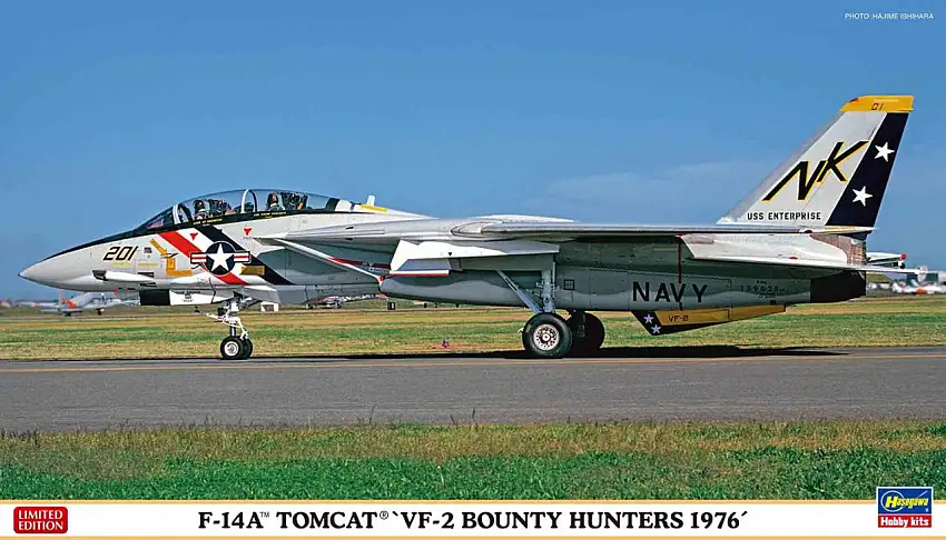 F-14A Tomcat VF-2 Bounty Hunters 1976 USN Fighter (Ltd Edition) 1/72 Hasegawa