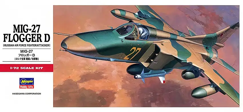 MiG-27 Flogger D Aircraft 1/72 Hasegawa