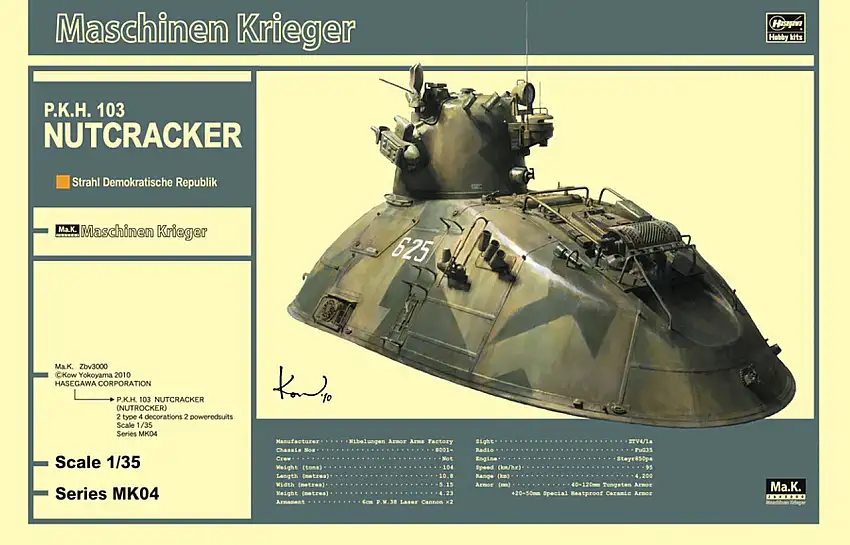Maschinen Krieger P.K.H. 103 Nutcracker Tank (Ltd Edition) 1/35 Hasegawa