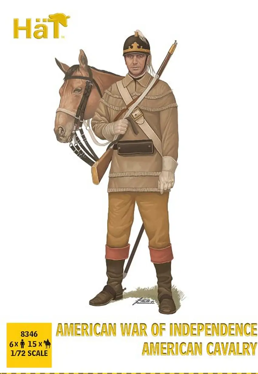AWI American Cavalry (15 Mtd, 6 Foot) 1/72 Hat