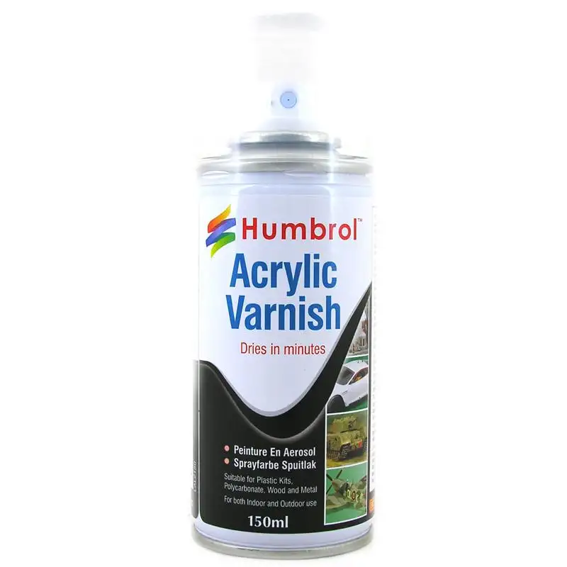 GLOSS ACRYLIC VARNISH SPRAY - Humbrol 150ml Aerosol #6035 - NEW
