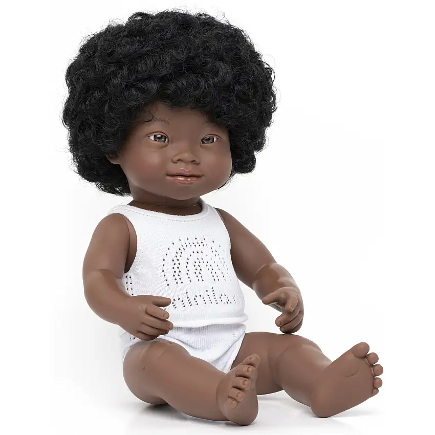African Baby Doll | Girl with Down Syndrome 15"