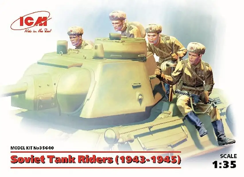 Soviet Tanks Riders 1943-1945 (4) 1/35 ICM Models