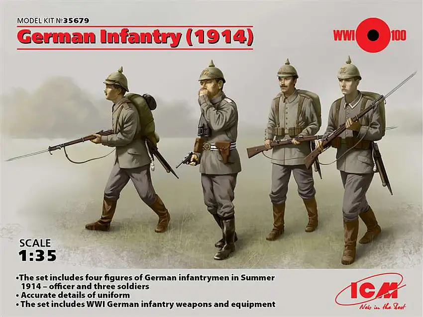 German WWI Infantry 1914 1/35 ICM
