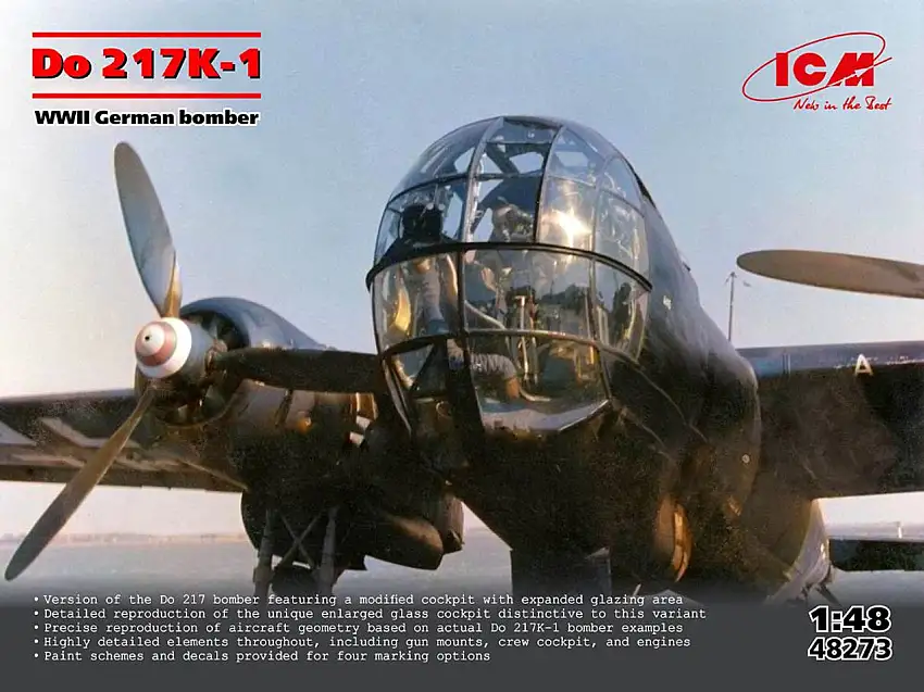 WWII German Do 217K-1 Bomber 1/48 ICM Models