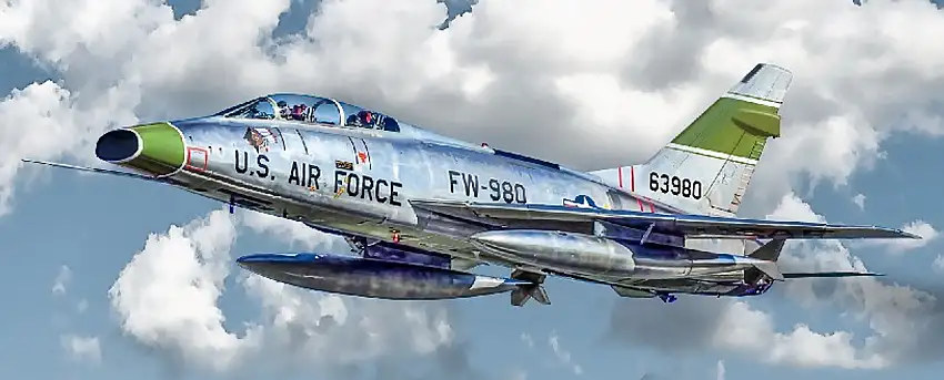 F-100F Super Sabre USAF Fighter 1/72 Italeri