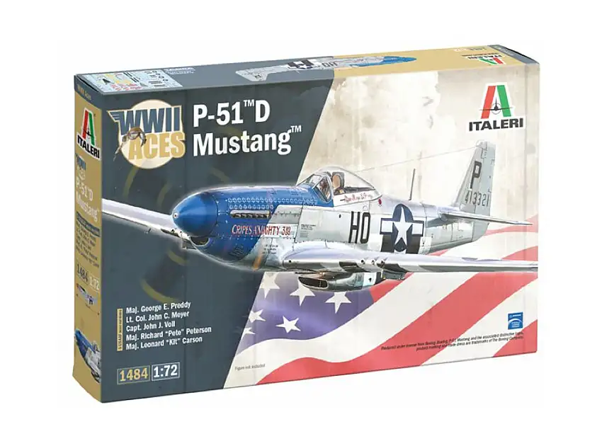 P-51D Mustang WWII Aces Fighter 1/72 Italeri
