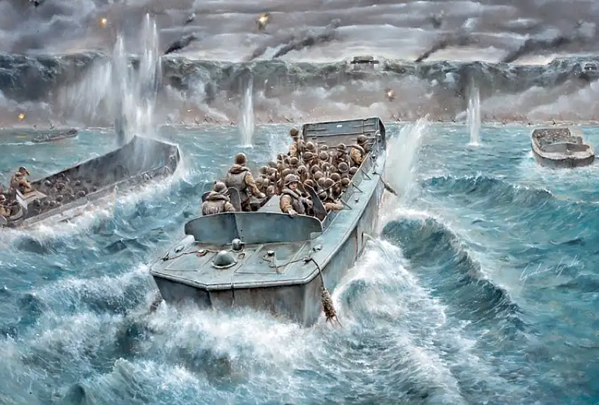LCVP US Infantry (28) Normandy D-Day 1/35 Italeri