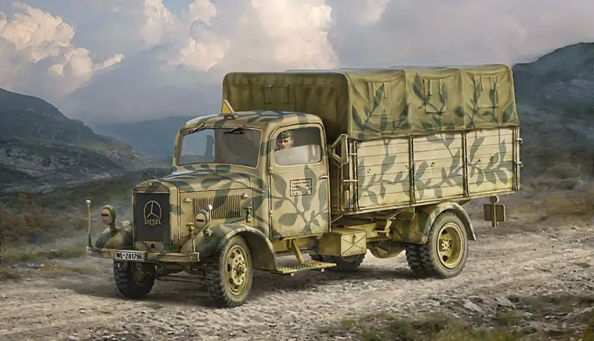 Mercedes Benz L3000S German Cargo Truck 1/35 Italeri
