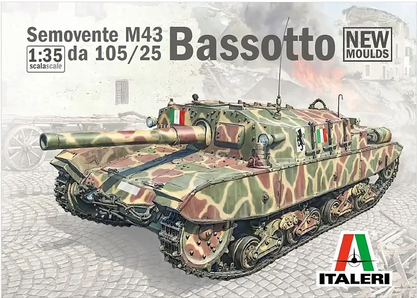 Semovente M43 da 105/25 Bassotto Tank Destroyer 1/35 Italeri