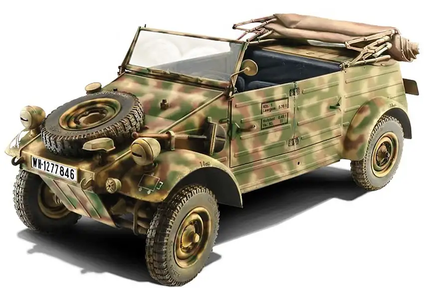 WWII Kdf 1 Type 82 Kubelwagen 1/9 Italeri