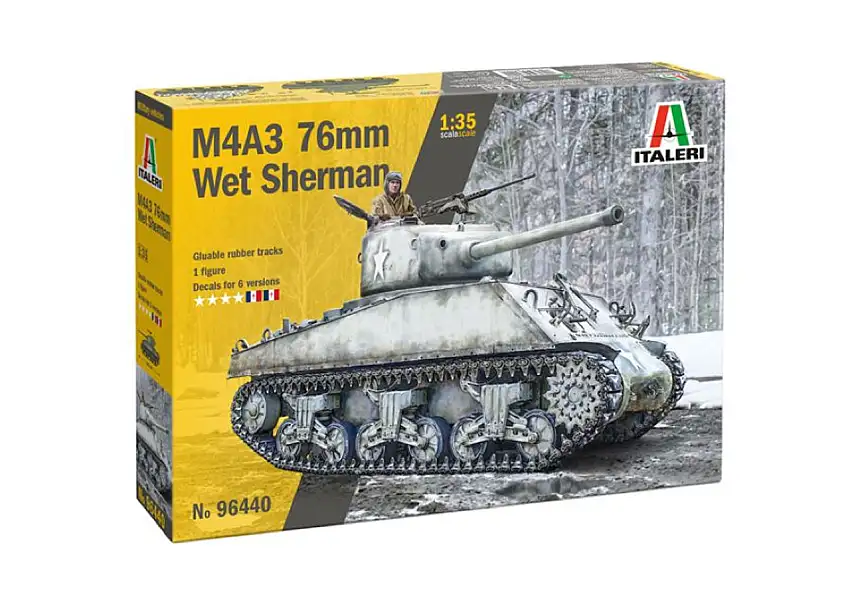 M4A3(76)W Sherman WWII Tank 1/35 Italeri