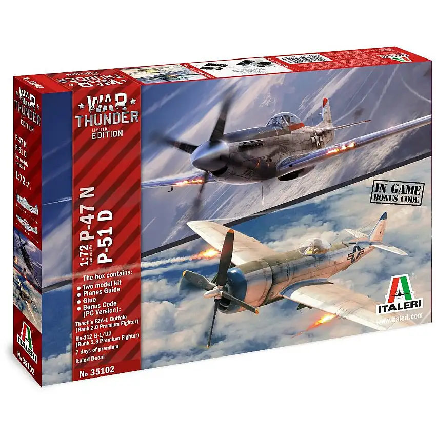Italeri 1/72 War Thunder - P-47 N & P-51 D