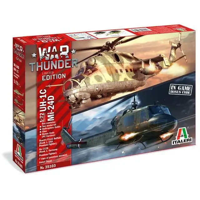 Italeri 1/72 War Thunder - Uh-1C & Mi-24D