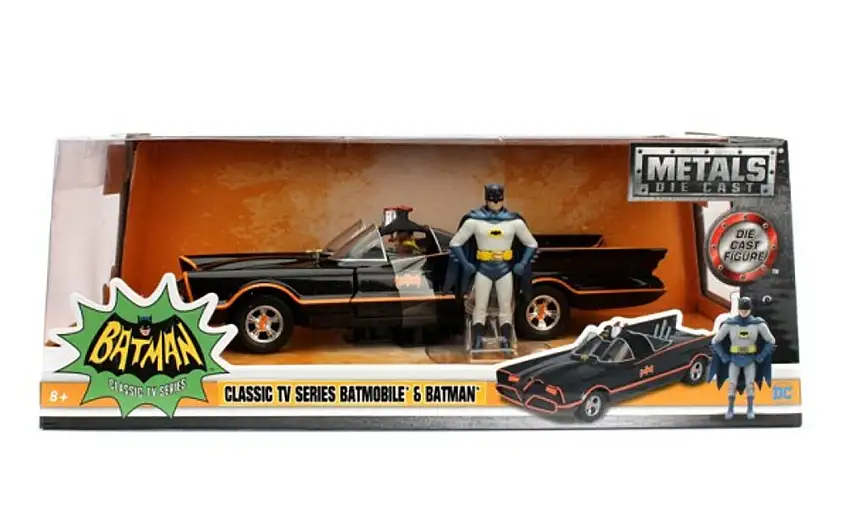 1966 Classic TV Series Batmobile w/Batman Figure 1/24 Jada